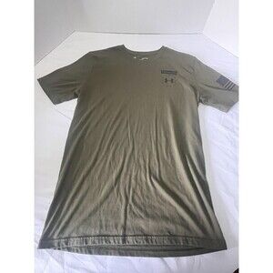 Under Armour Men's USA Freedom T-Shirt Heatgear Size Small Green